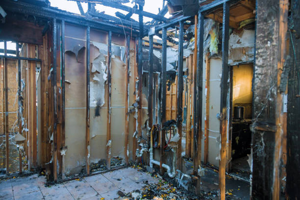 Professional Fire Damage Repair technician working in Aurora, OH